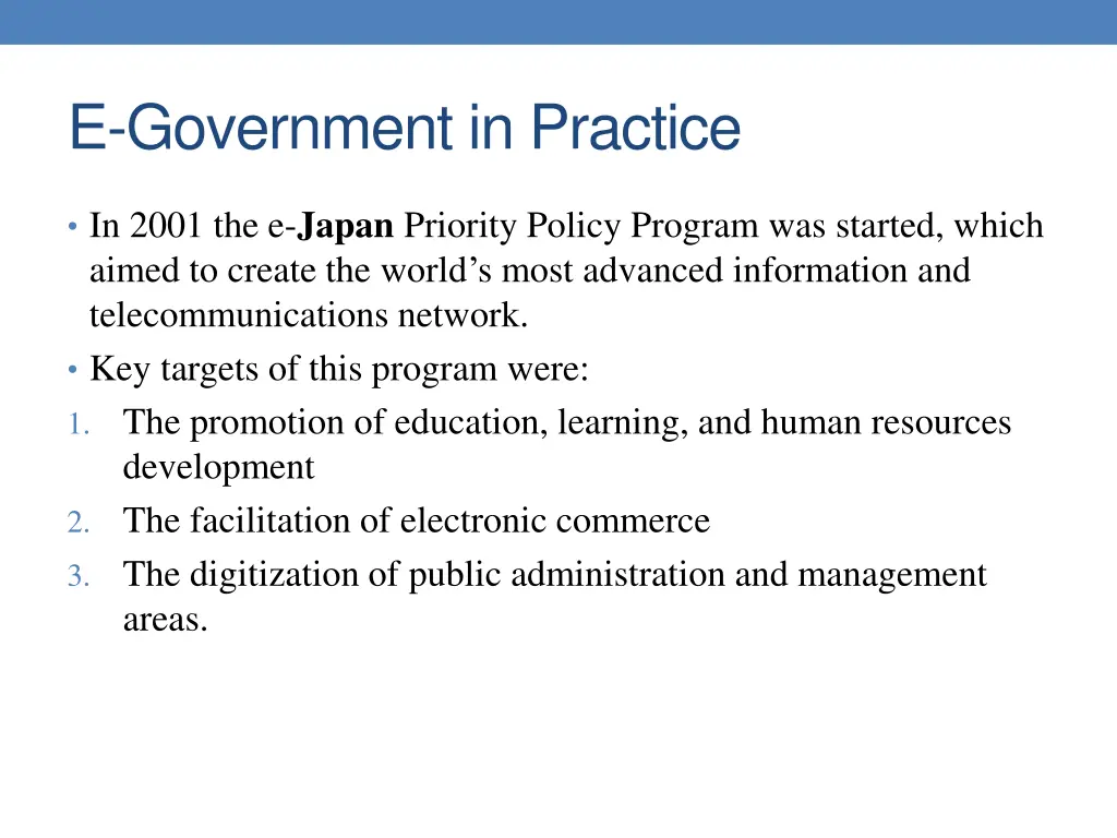 e government in practice