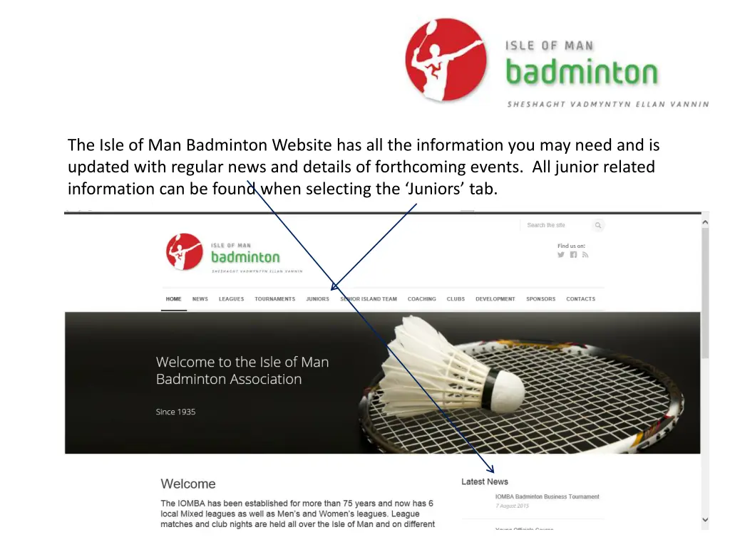 the isle of man badminton website