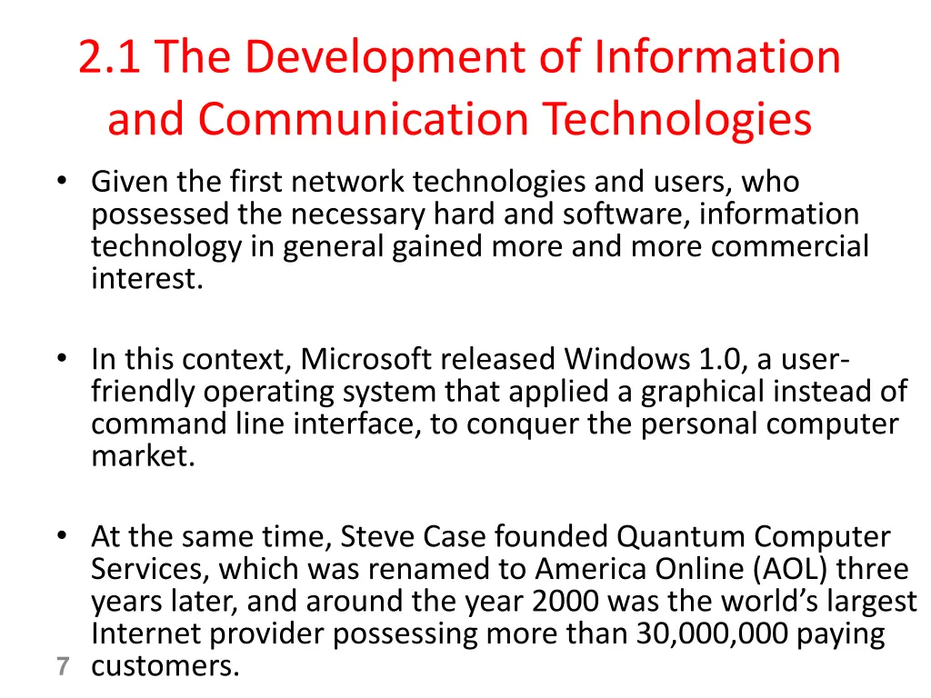2 1 the development of information 3