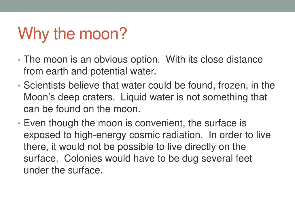 why the moon