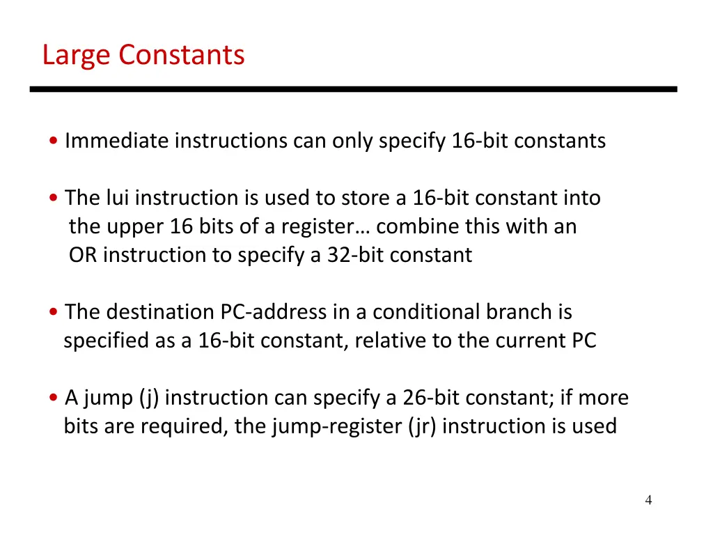 large constants