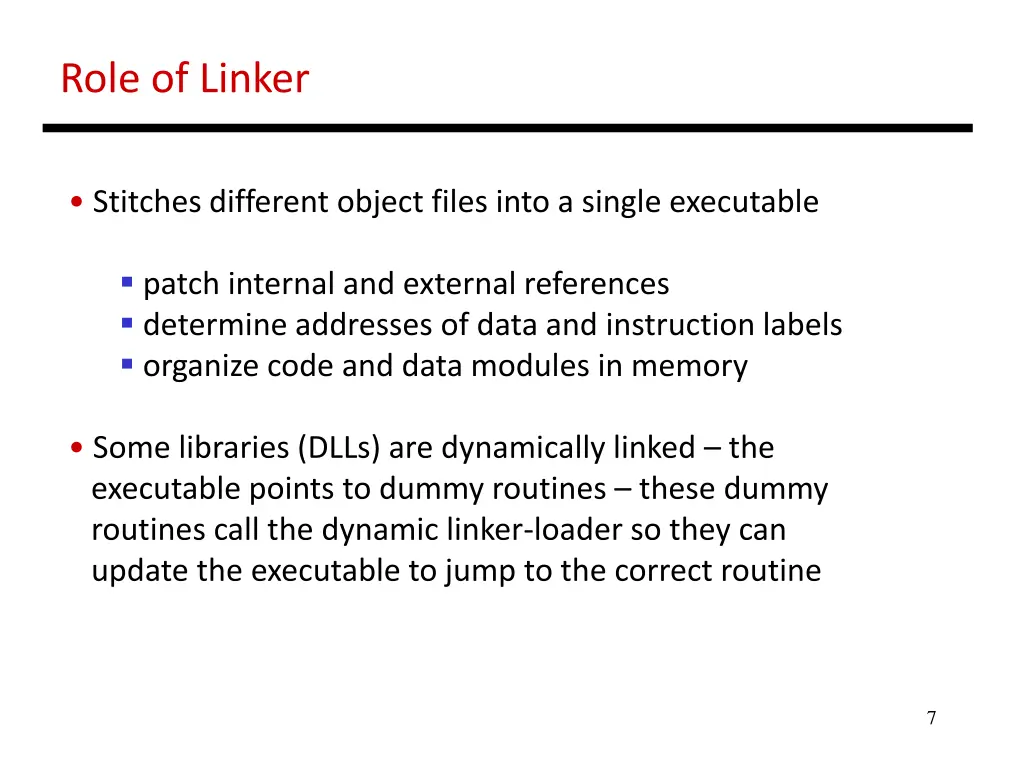 role of linker