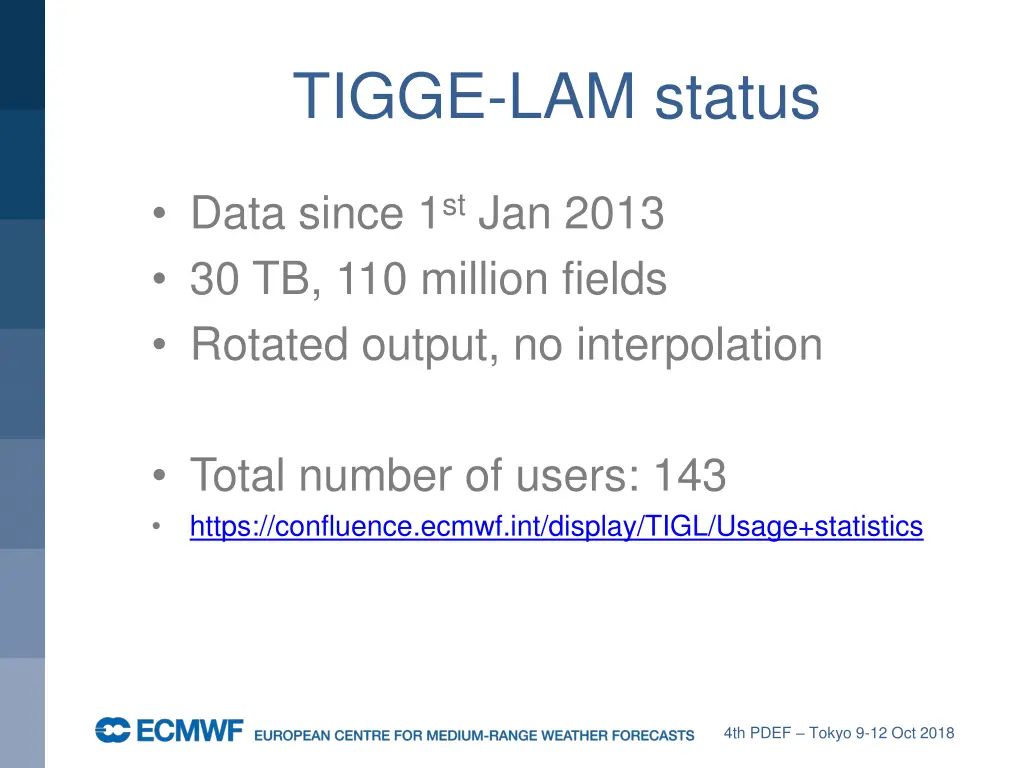 tigge lam status