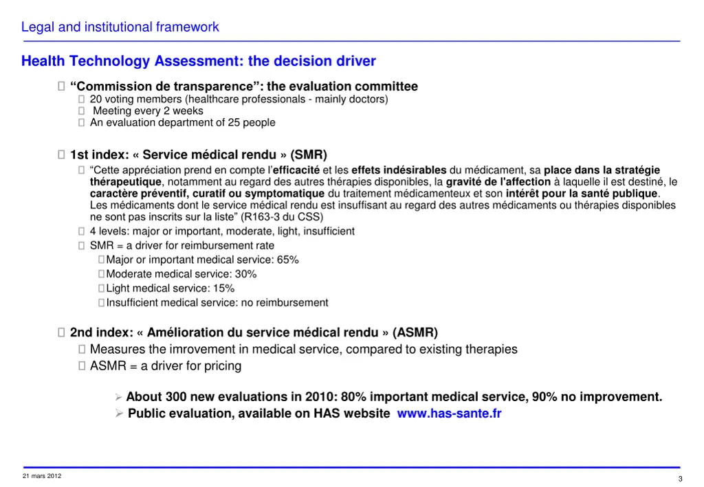 legal and institutional framework 1