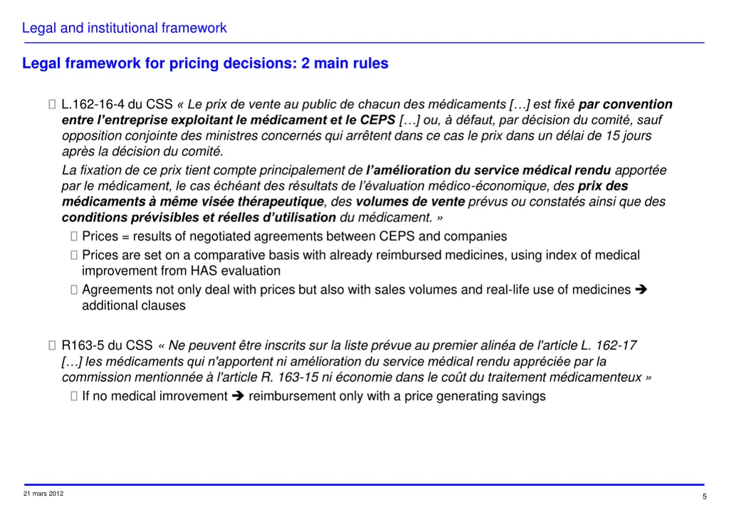 legal and institutional framework 3