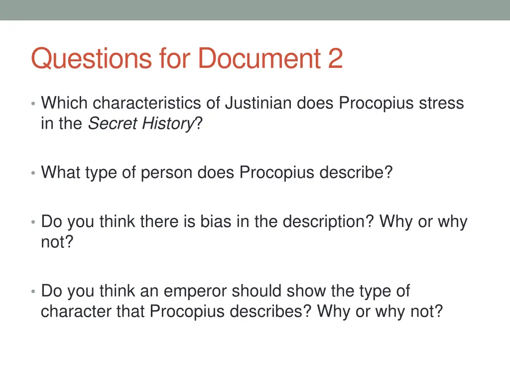questions for document 2
