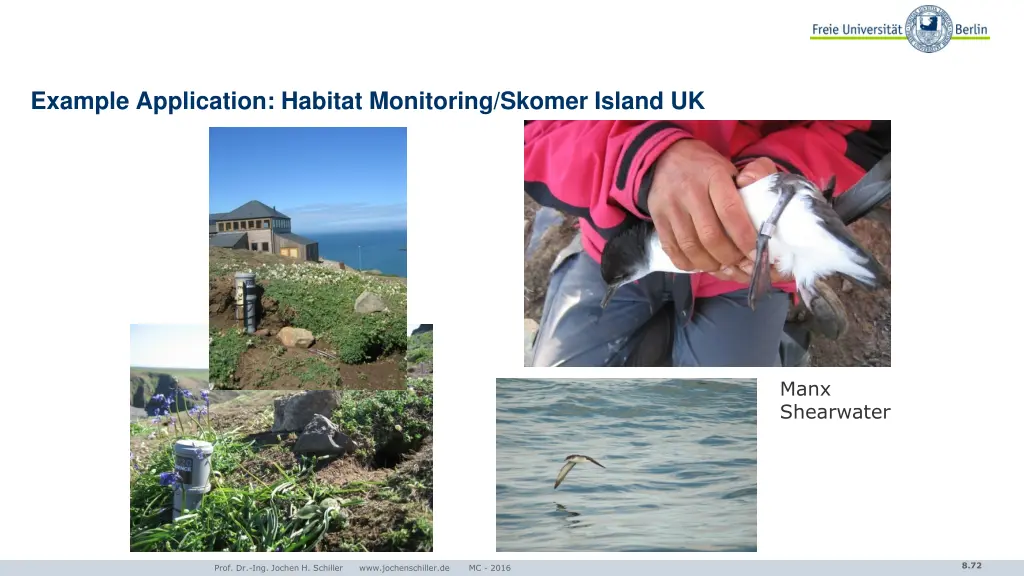 example application habitat monitoring skomer