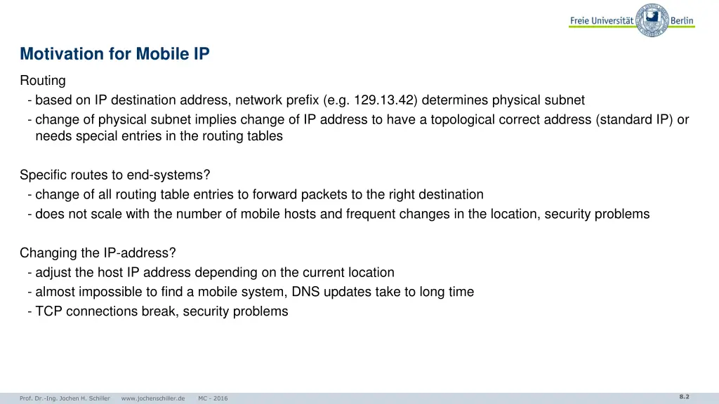 motivation for mobile ip