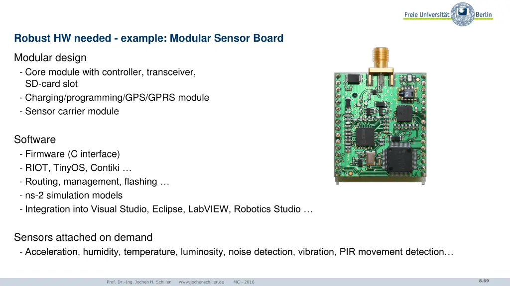 robust hw needed example modular sensor board