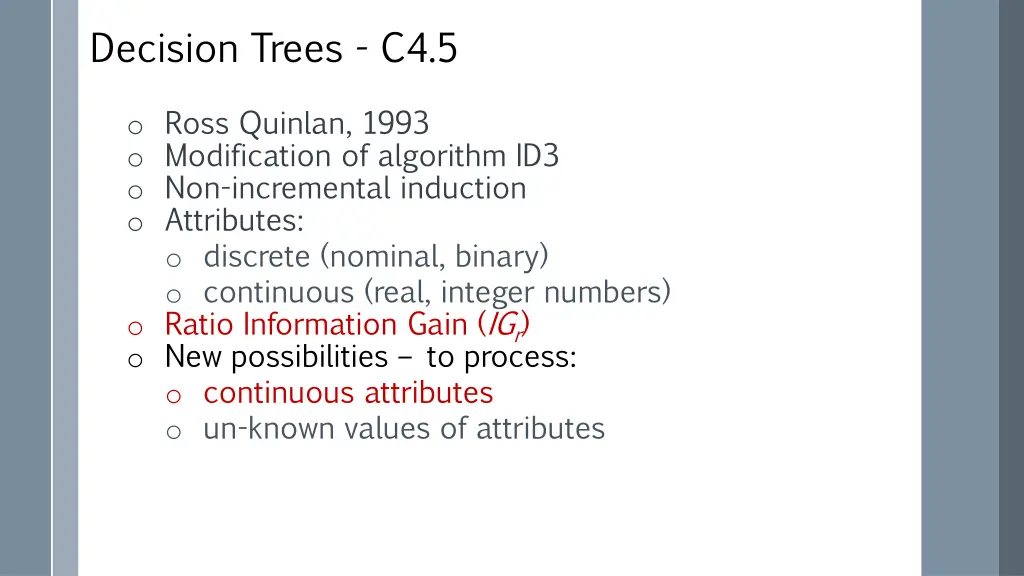 decision trees c4 5