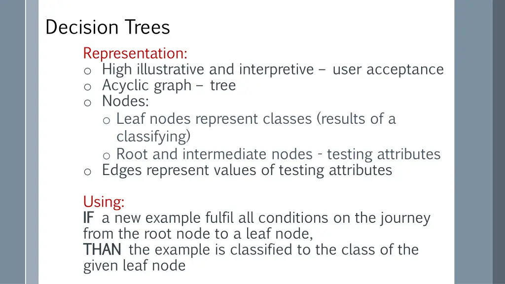 decision trees representation o high illustrative