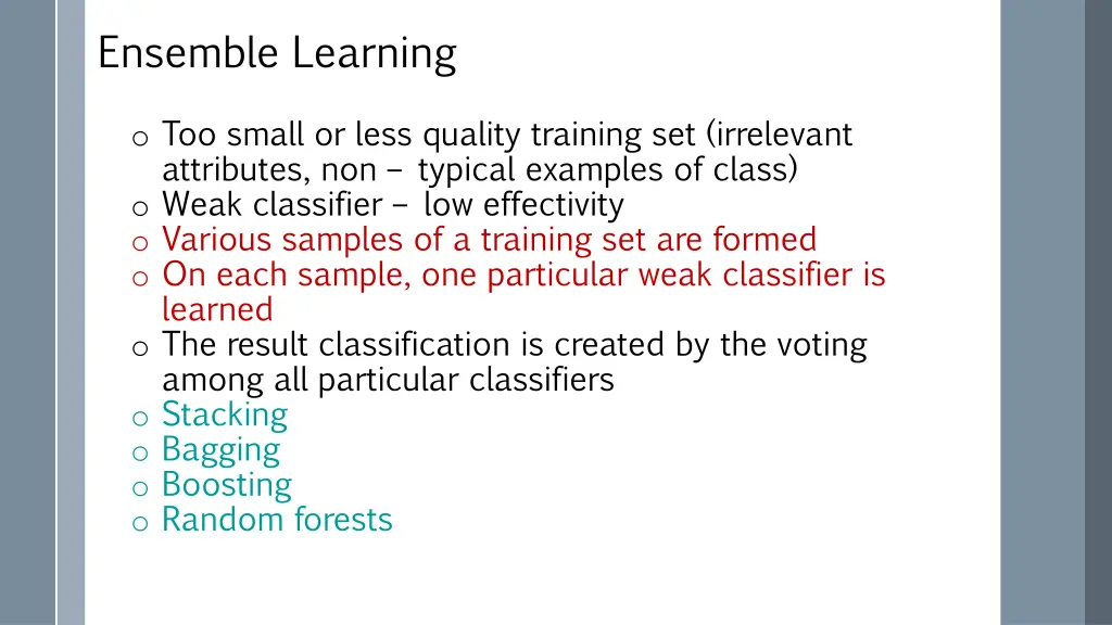 ensemble learning