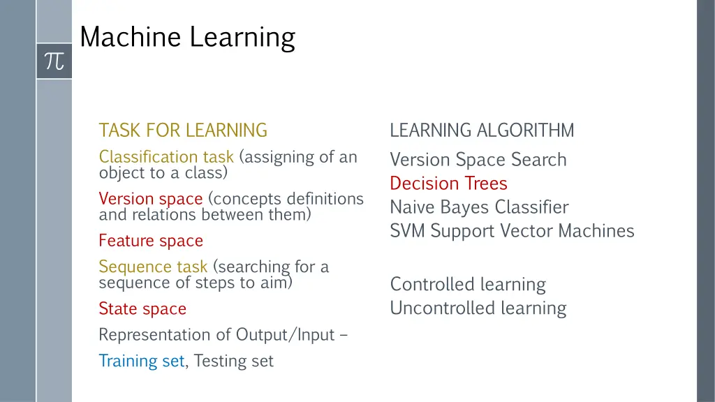 machine learning