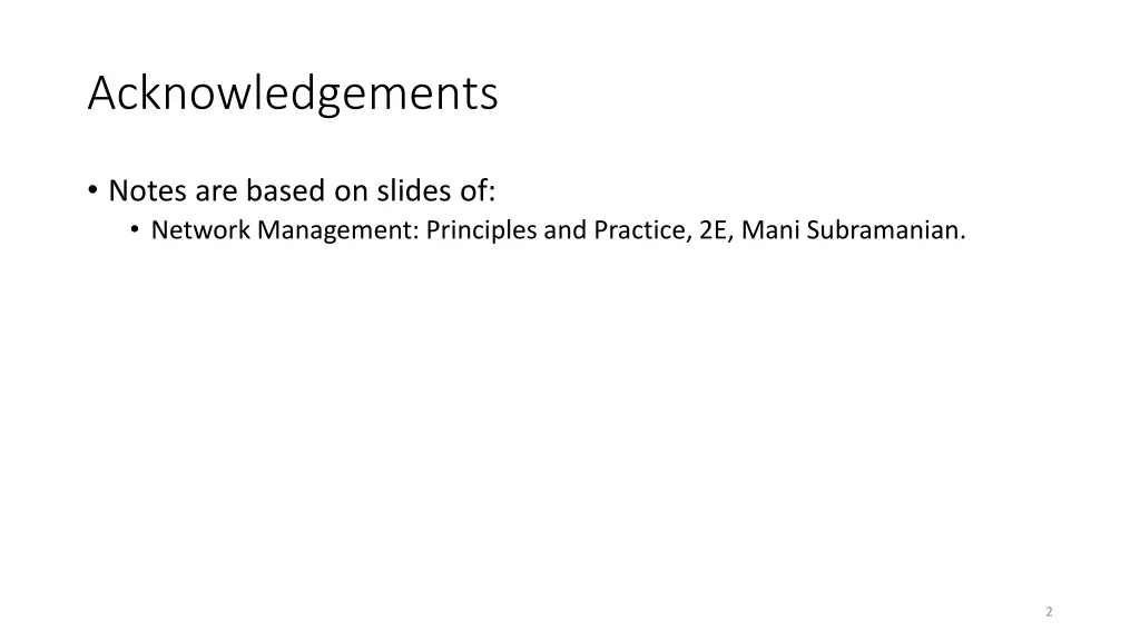 acknowledgements