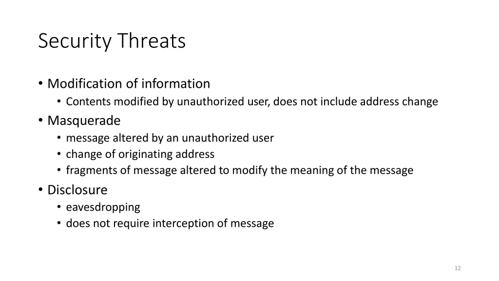 security threats