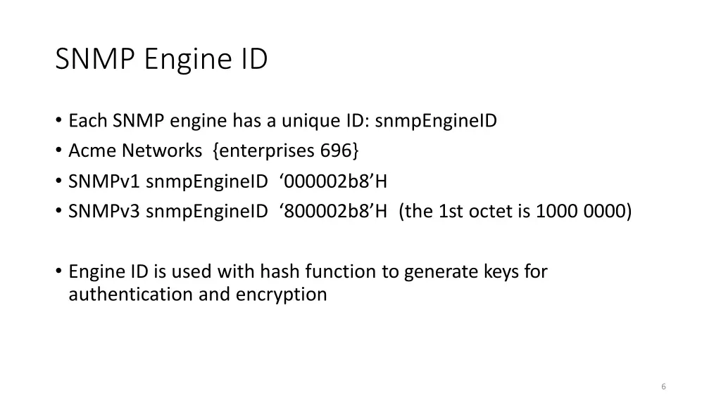 snmp engine id