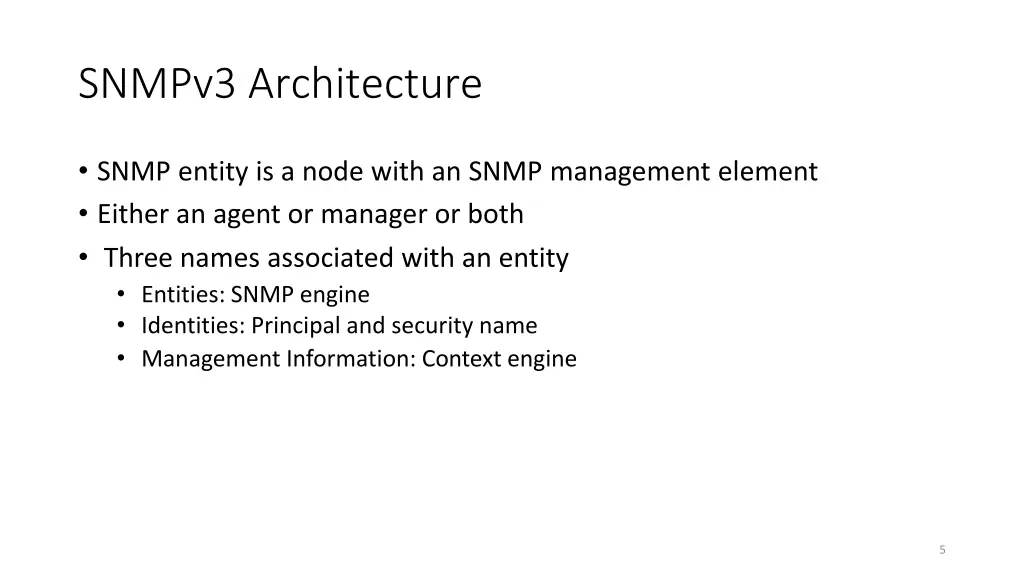 snmpv3 architecture 1