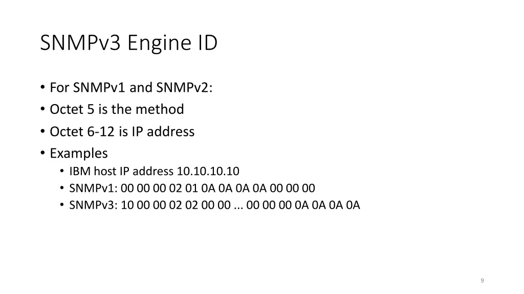 snmpv3 engine id 2