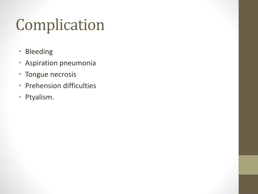 complication