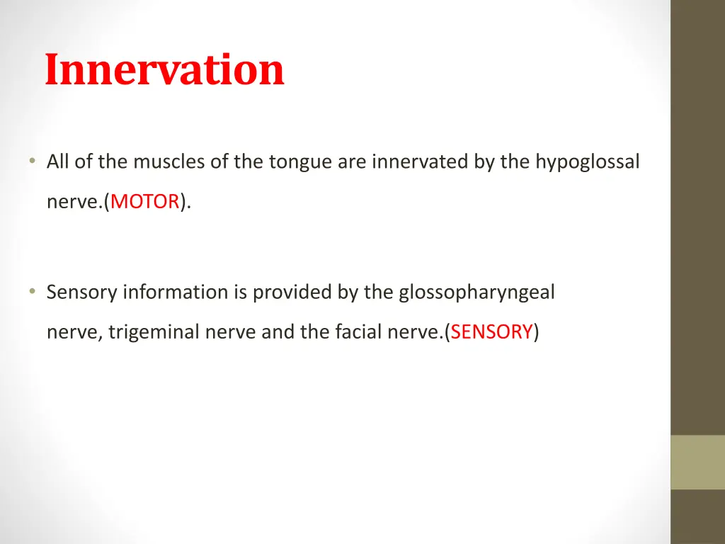 innervation