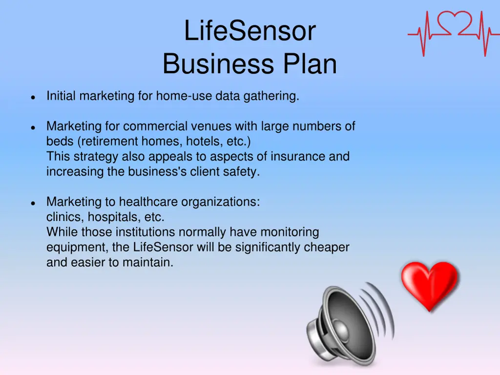 lifesensor business plan