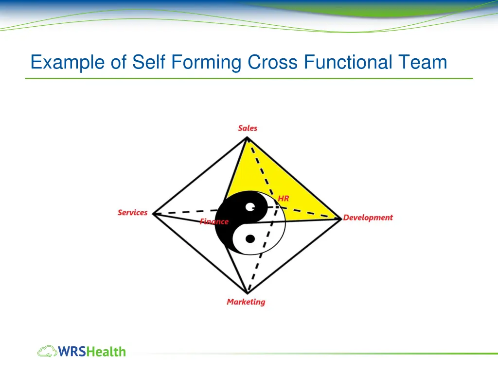 example of self forming cross functional team