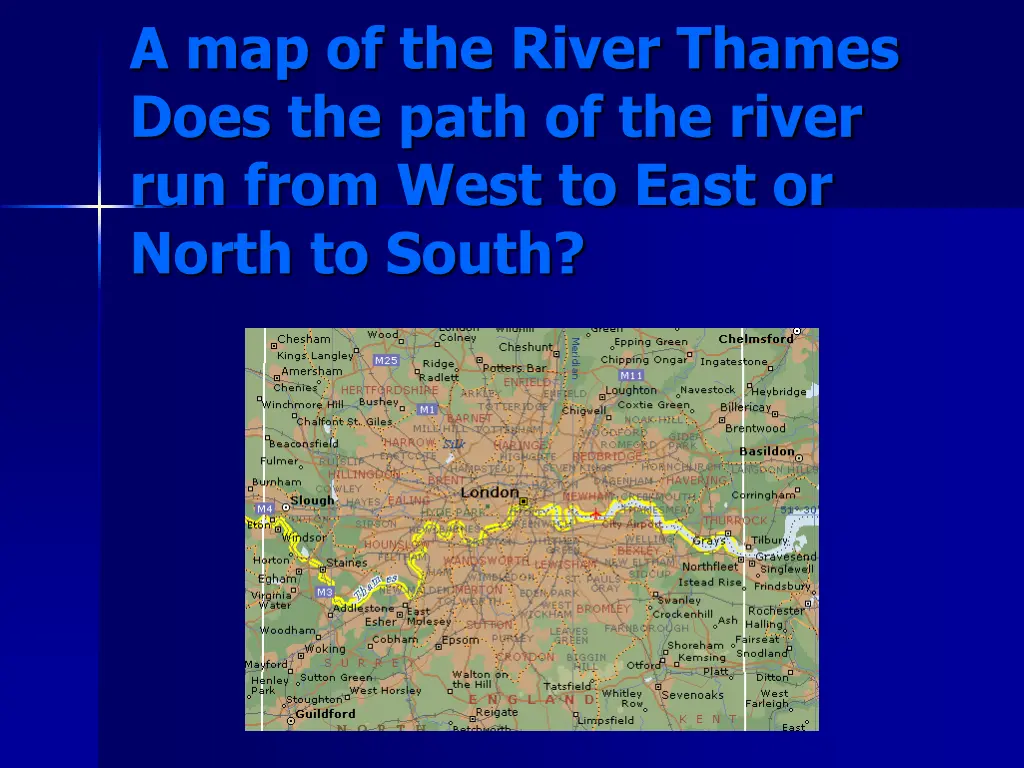 a map of the river thames does the path