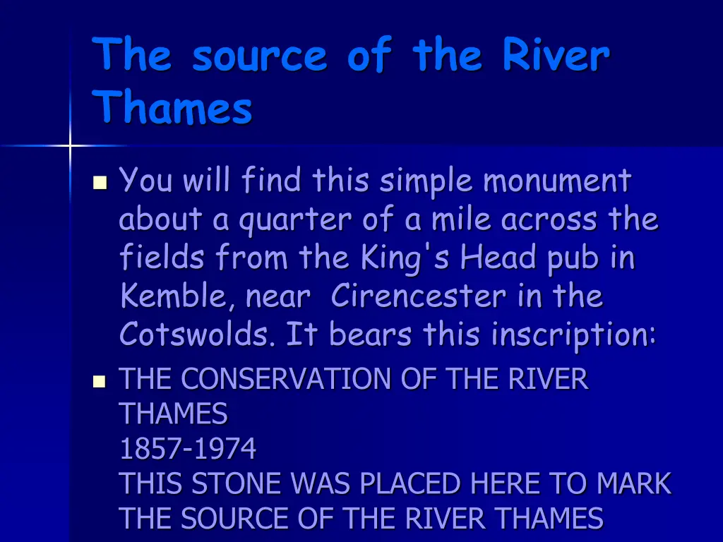 the source of the river thames