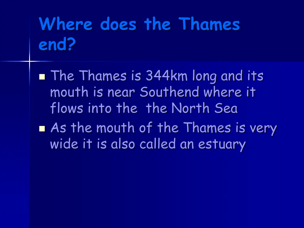 where does the thames end