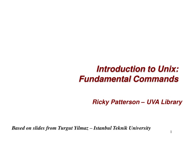introduction to unix fundamental commands