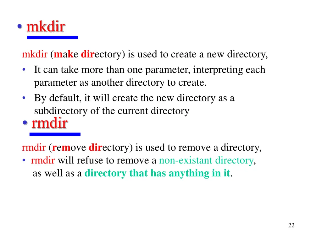mkdir