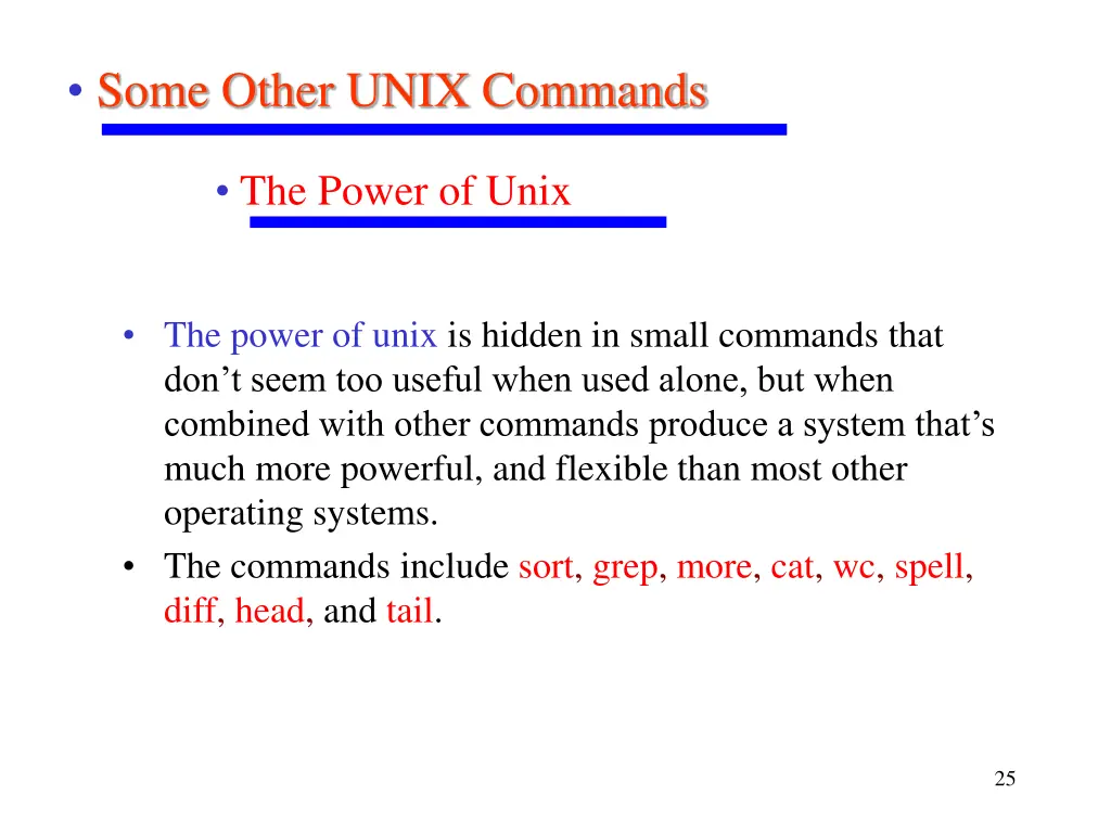 some other unix commands