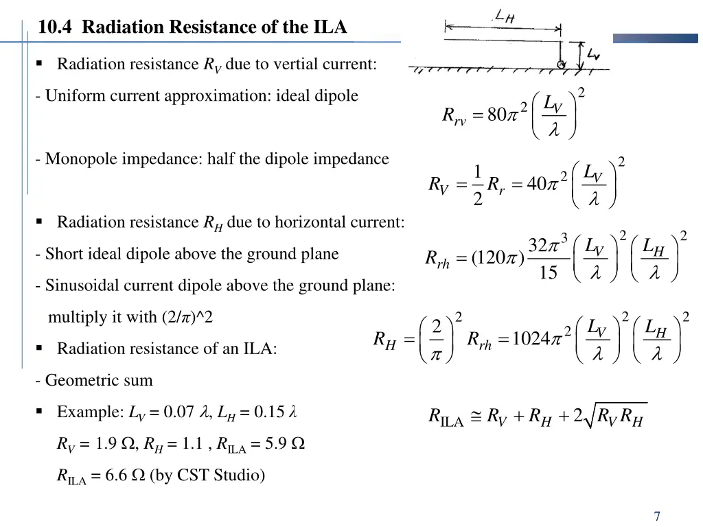10 4 radiation resistance of the ila