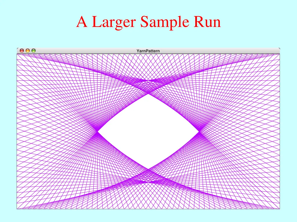 a larger sample run