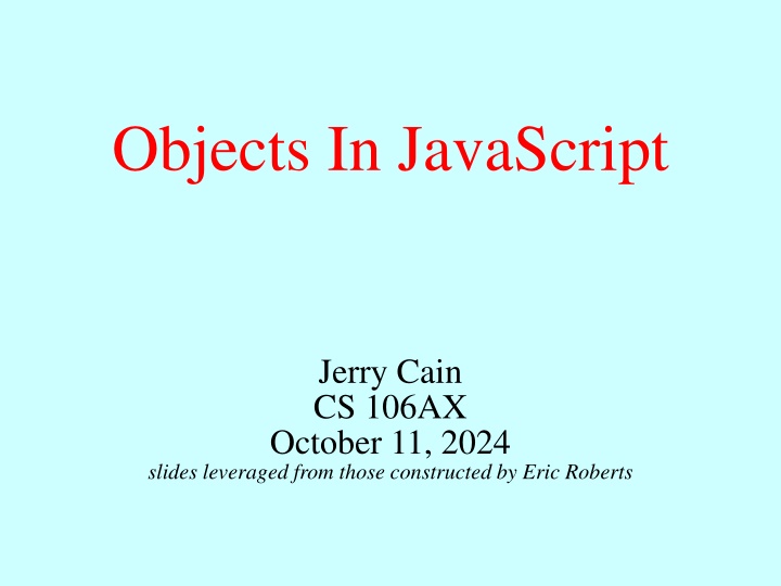 objects in javascript