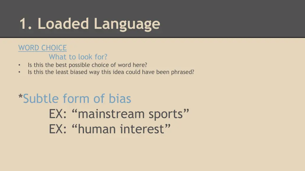 1 loaded language