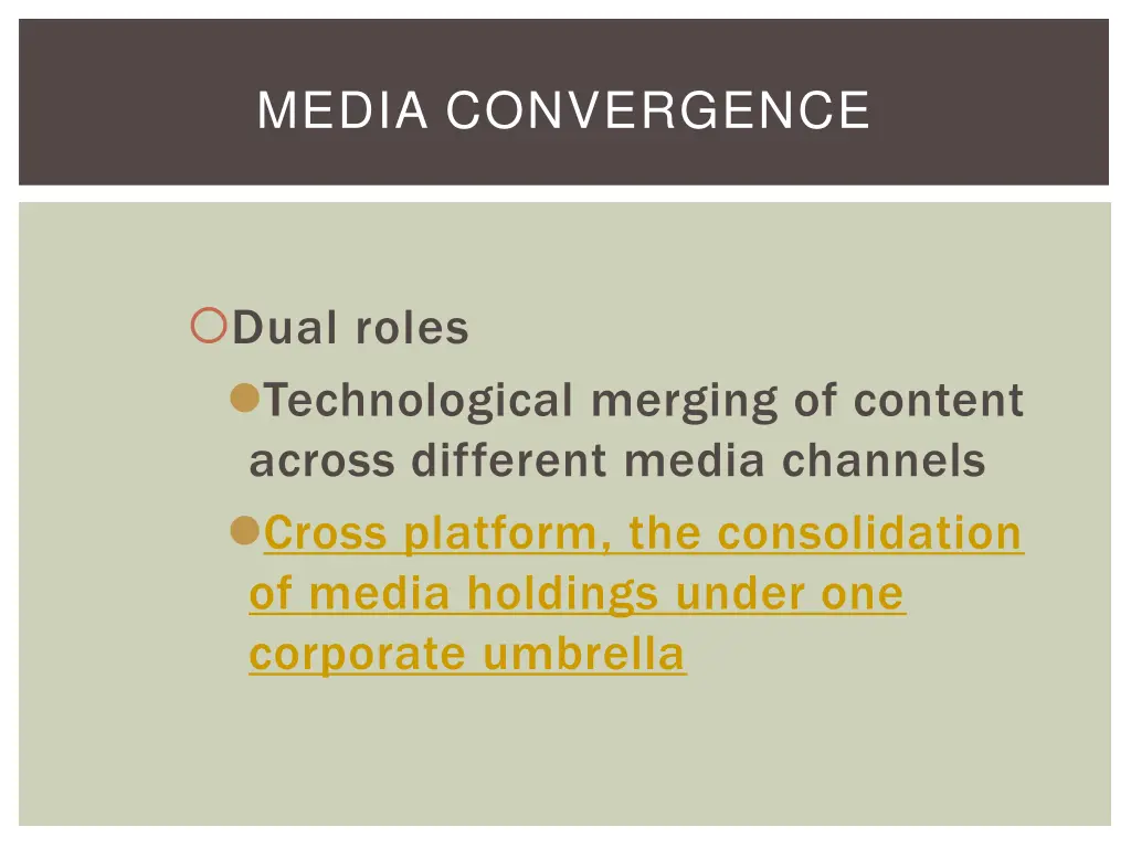 media convergence