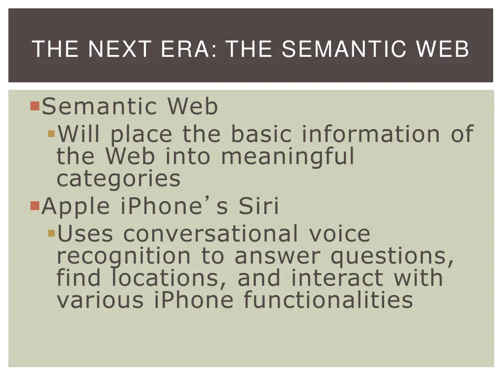 the next era the semantic web