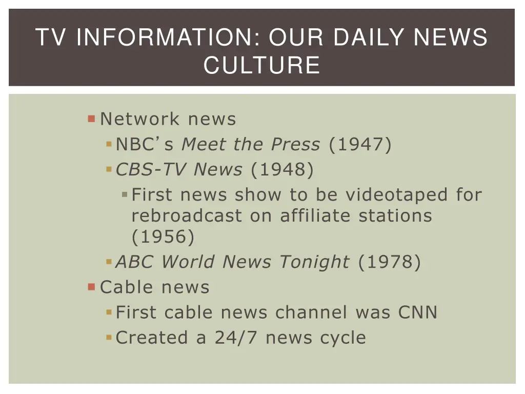 tv information our daily news culture