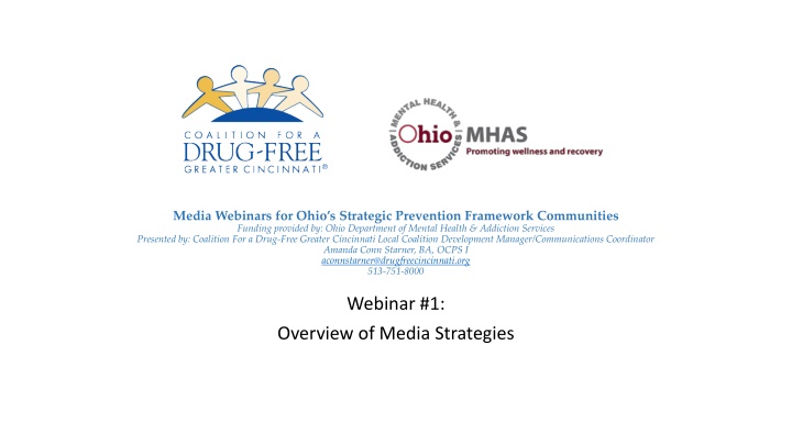 media webinars for ohio s strategic prevention