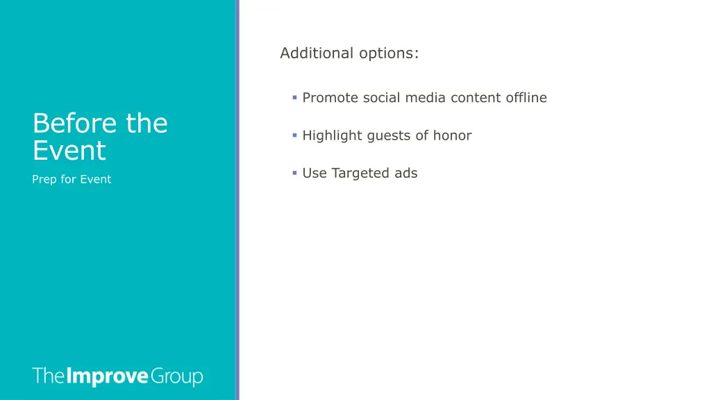 additional options