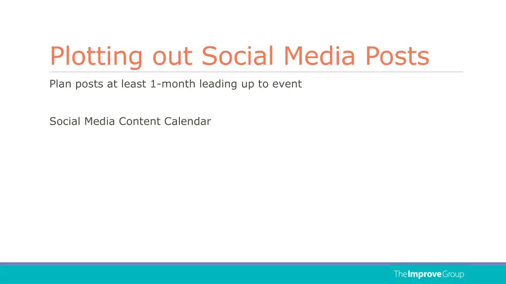 plotting out social media posts