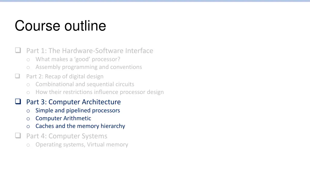 course outline