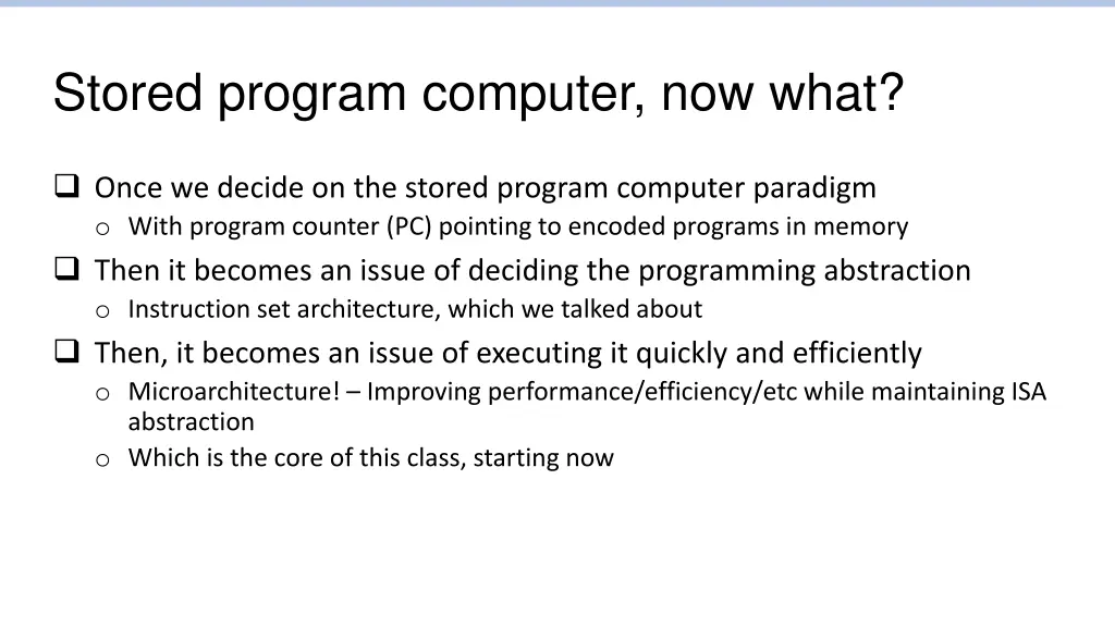 stored program computer now what