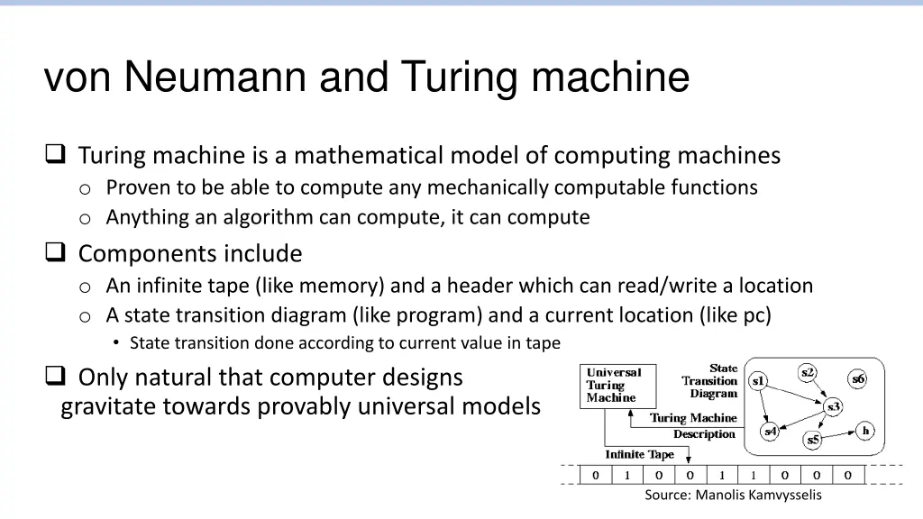 von neumann and turing machine