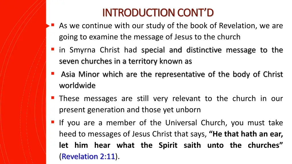 introduction cont d as we continue with our study