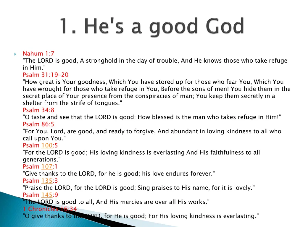 nahum 1 7 the lord is good a stronghold
