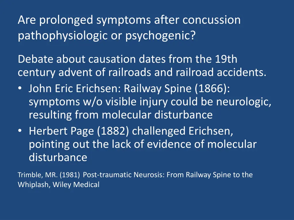 are prolonged symptoms after concussion