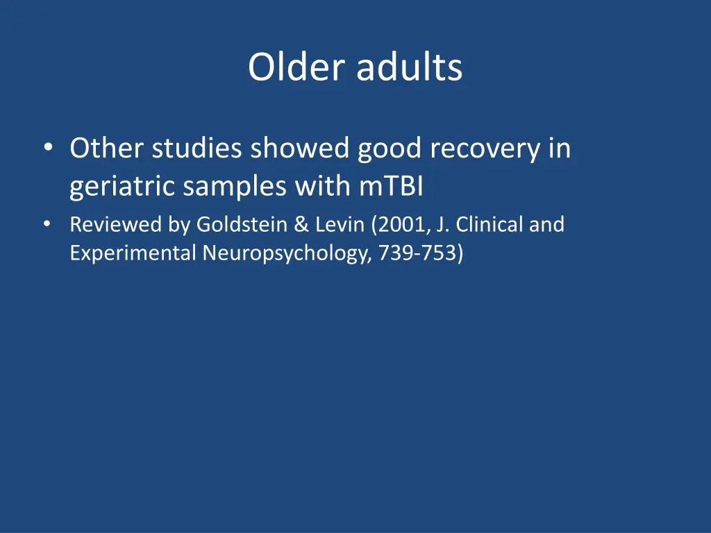 older adults