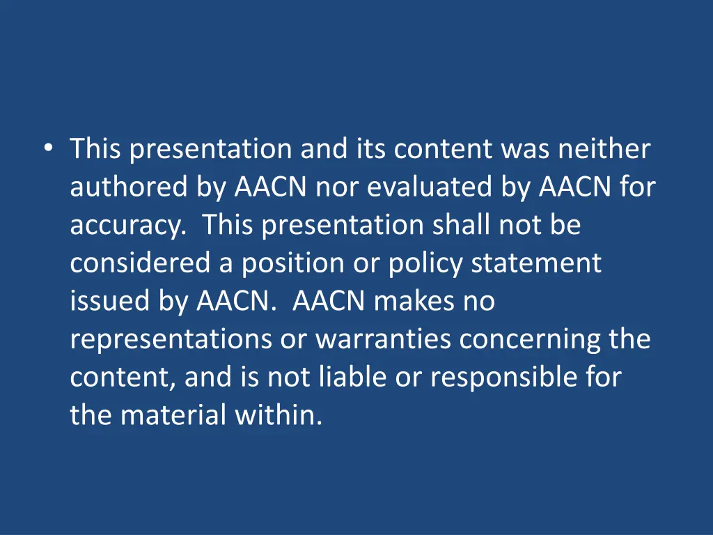 this presentation and its content was neither